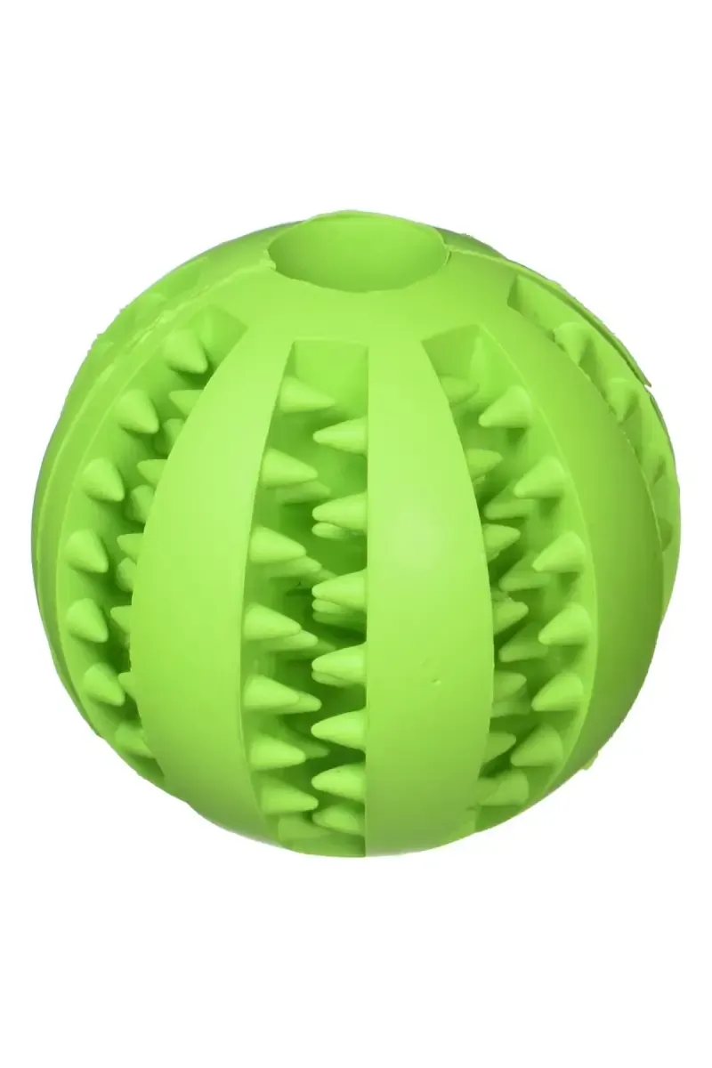 Canine Chew Treat Ball For Dog (Green) - Medium