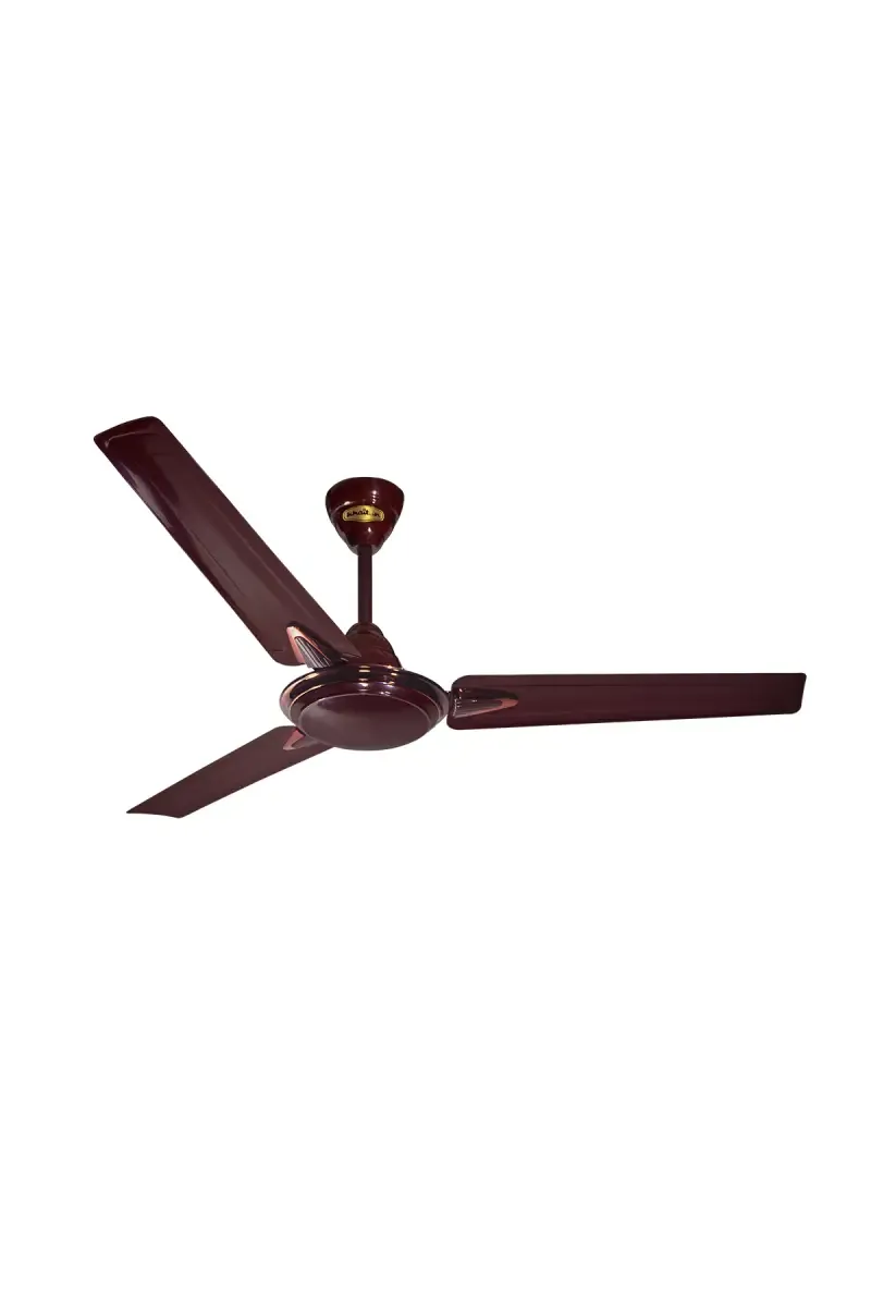 Khaitan Hi-Breeze Deco 1200mm BEE 1 Star Rated 3 Blade Ceiling Fan (Glossy Brown) 020416HIBDECGLOBRO