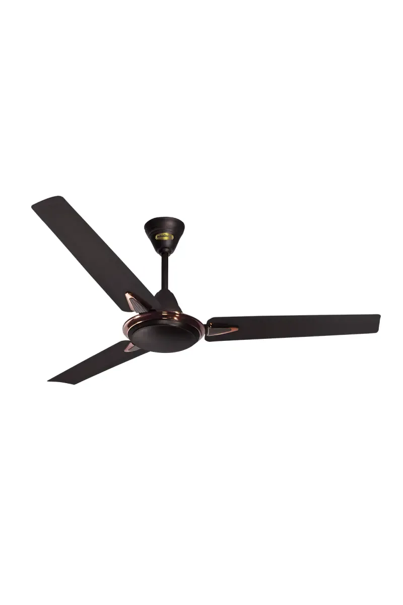 Khaitan Hi-Breeze Deco 1200mm BEE 1 Star Rated 3 Blade Ceiling Fan (Smoke Brown) 020416HIBDECSMOBRO