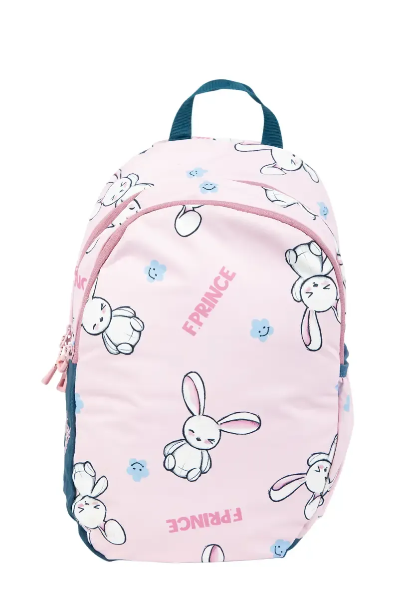 Rabbit Printed Casual Backpack for Girls