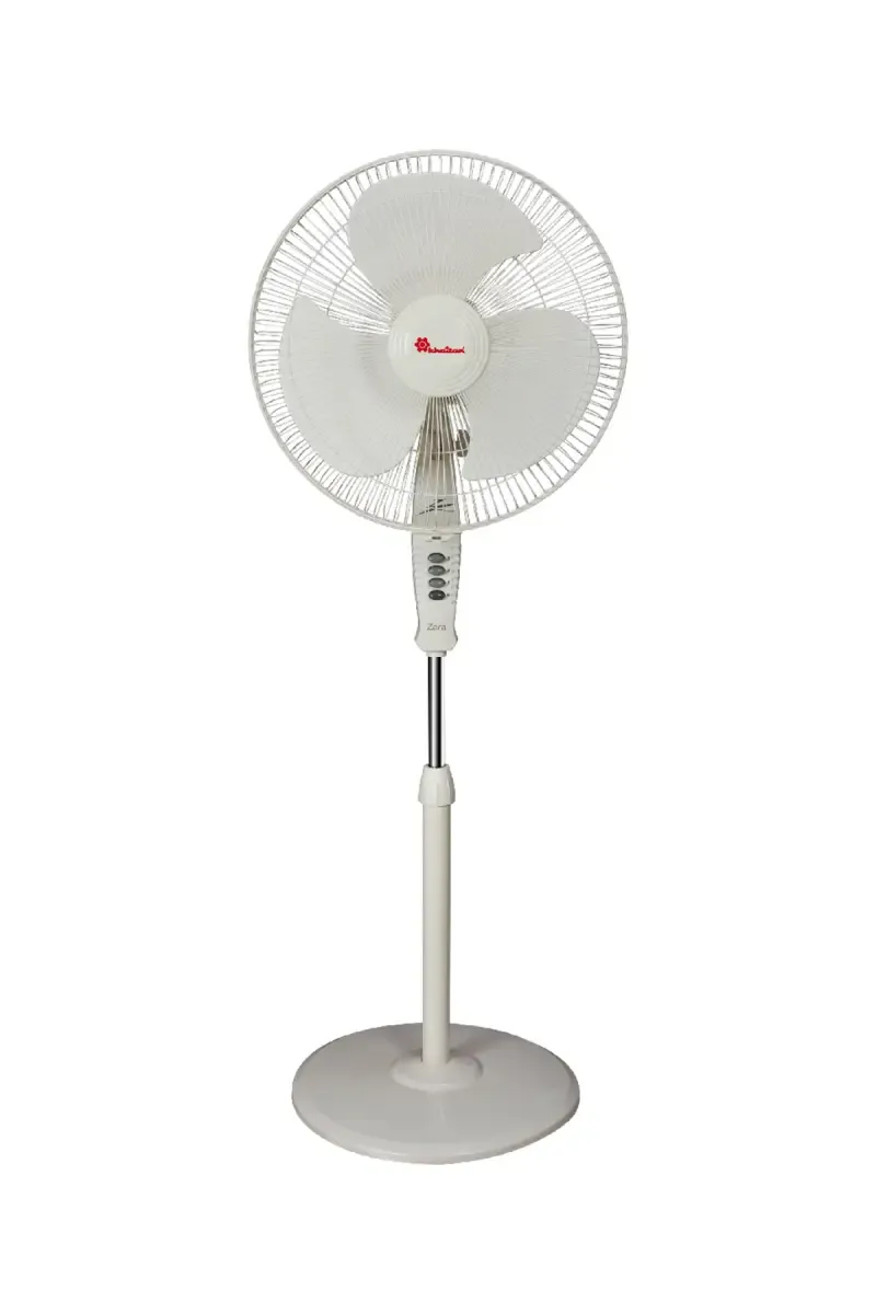 Khaitan Zara Hi-Speed 400mm 3 Blade Pedestal Fan (White)