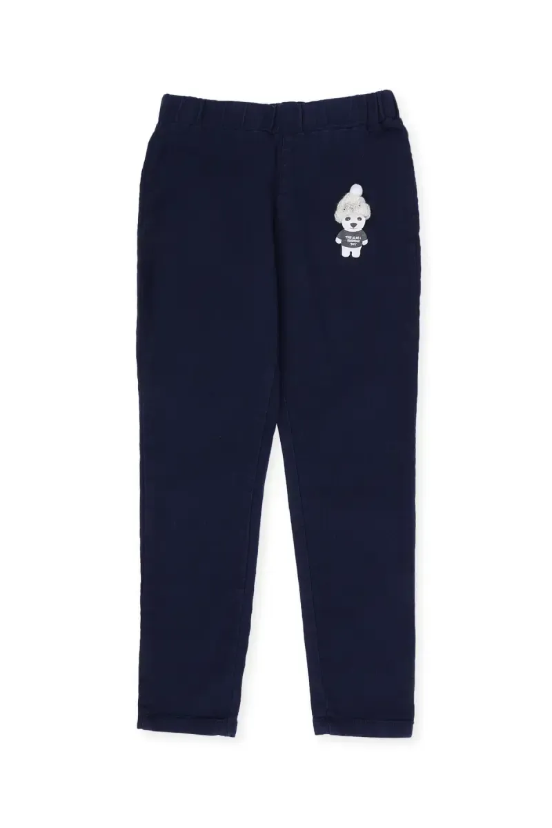 Girl's Denim Solid Casual Jeggings 