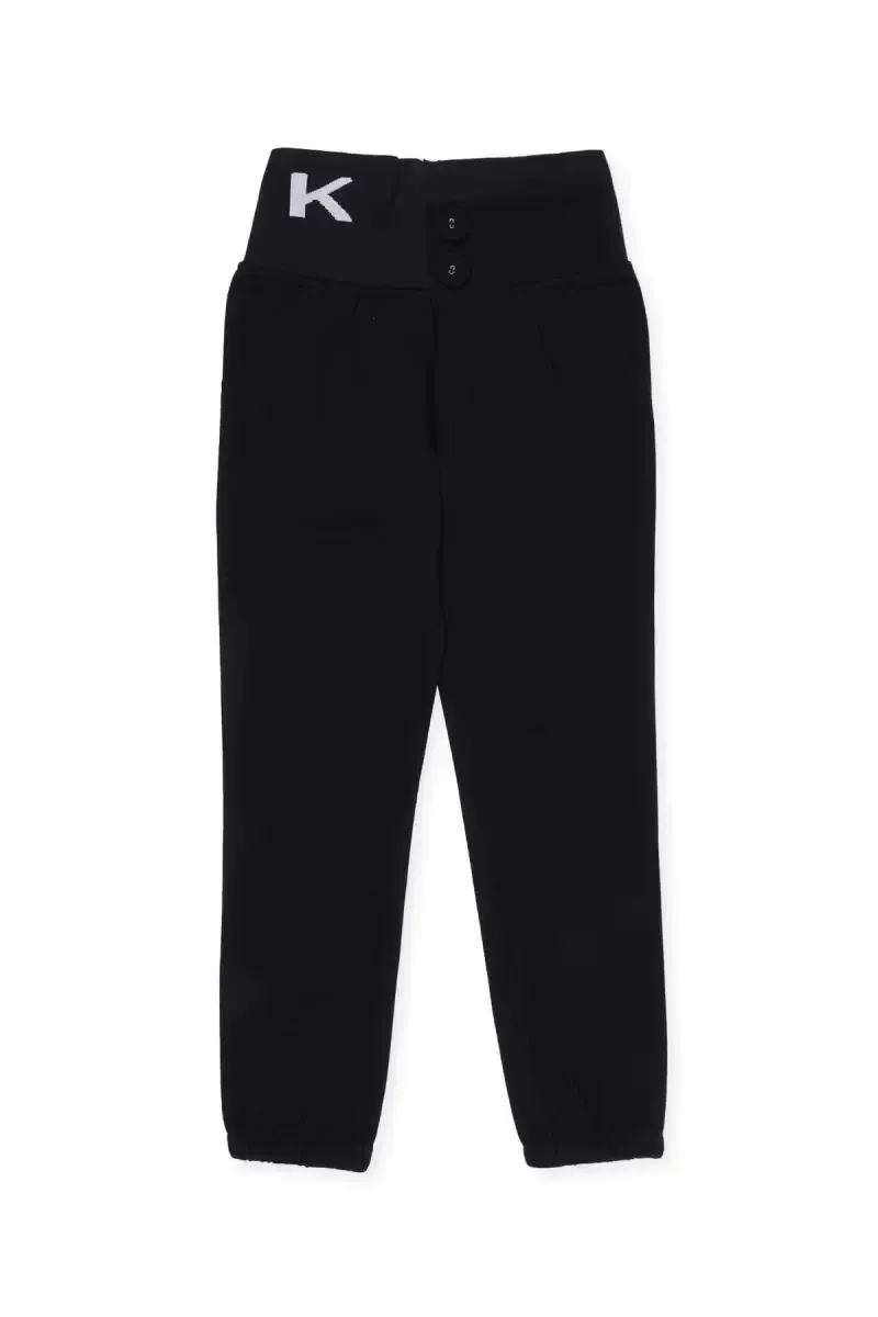 Girl's Lycra Solid Skinny Fit Joggers  020544BLA910YRS