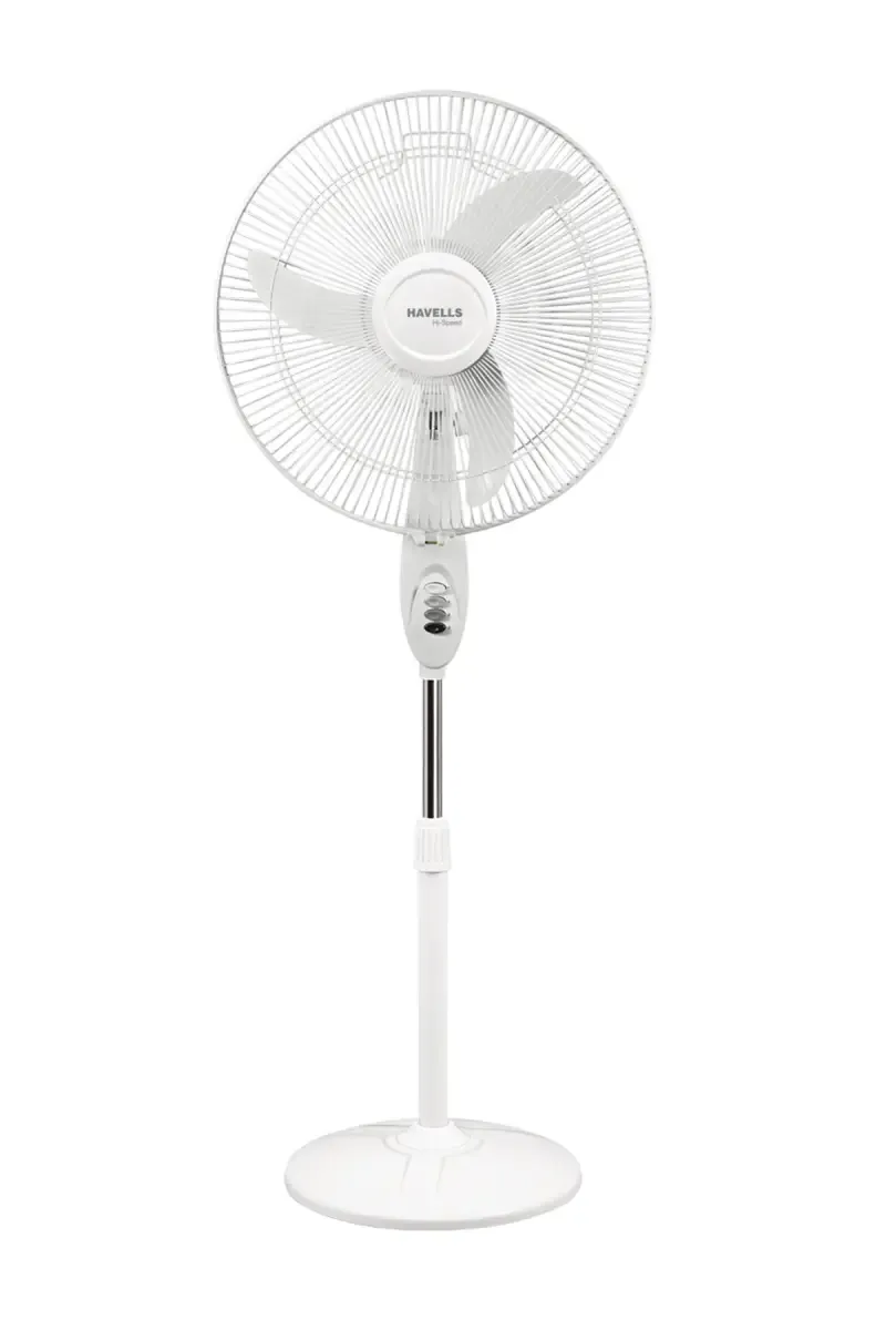 Havells Sprint 18 HS 450mm High Speed 3 Blade Pedestal Fan (White)