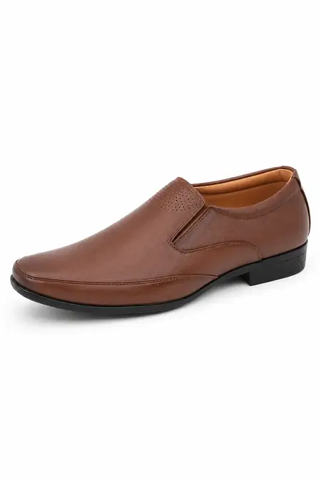 Slip-On Solid Formal Shoes for Men