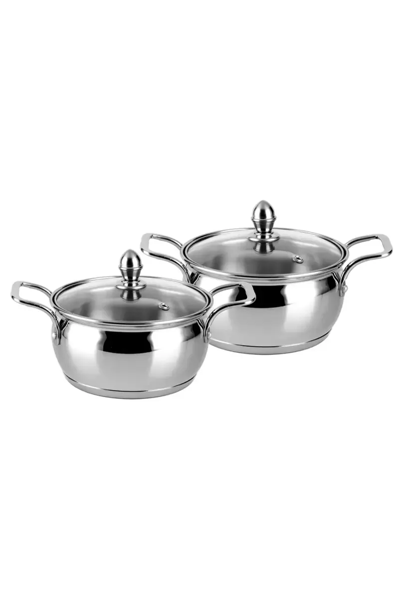 Steelcraft Stainless Steel Camry Casserole Set - 800ml & 1250ml