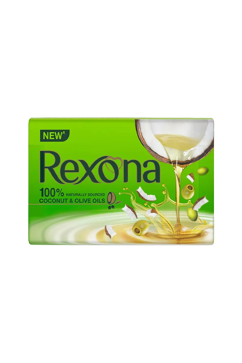 Rexona Silky Soft Skin Soap Bar With Coconut and Olive Oil - 100g