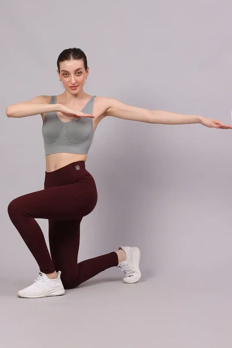 Lycra Solid Track Pant for Women 020701XLBUR