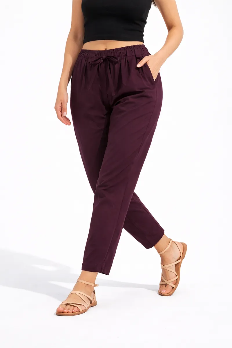 Cotton Blend Solid Kurti Pant for Women 020705XLWIN