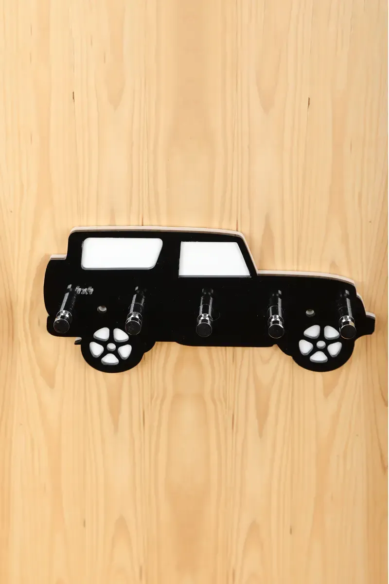 Focus Acrylic Jeep Key Stand, 5 Pin - 21cm