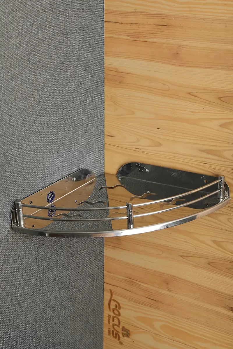 Focus Marwel Stainless Steel Corner Shelf - 26cm