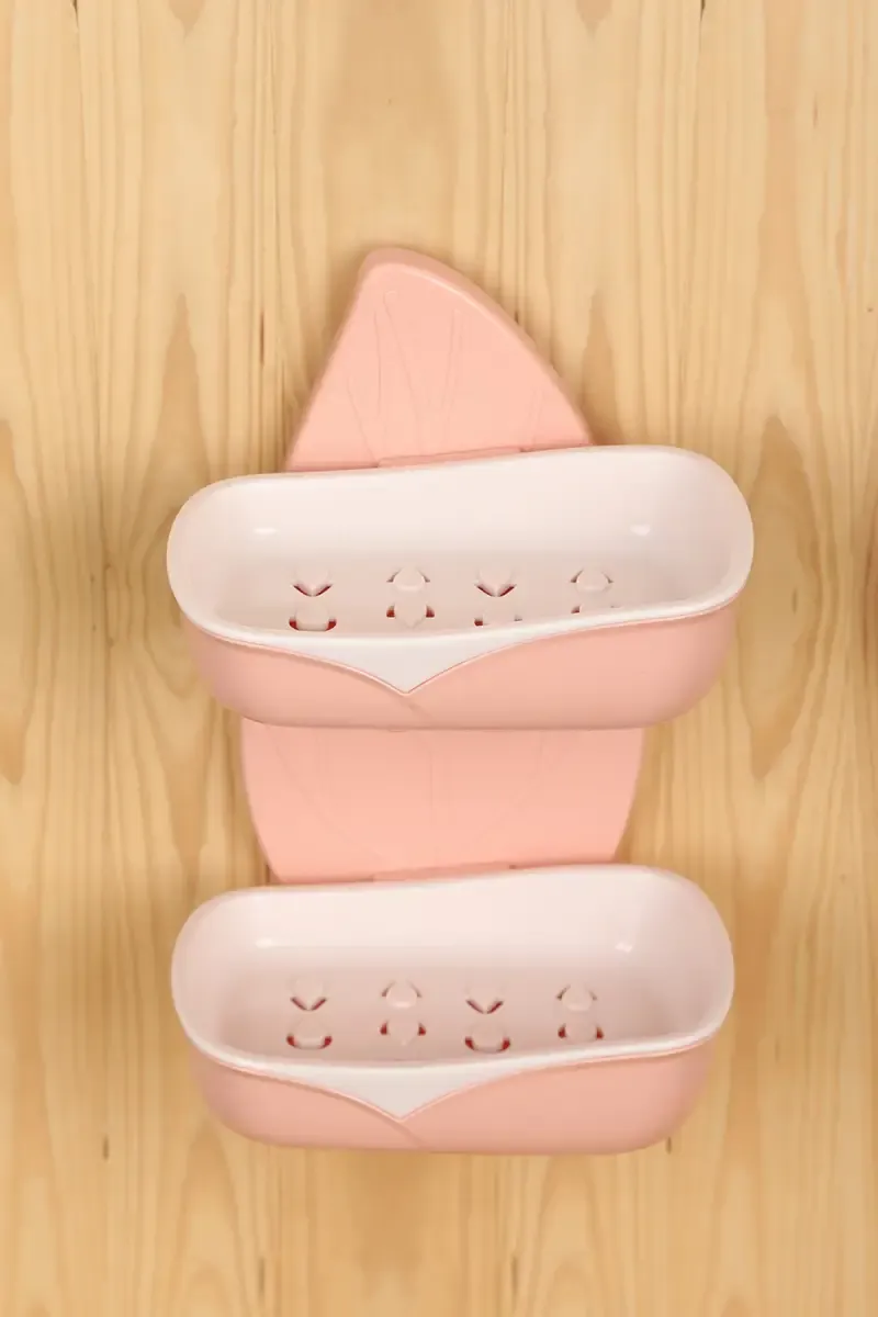 Focus Leaf Plastic Soap Case with Stand - 18cm 020751PINPLA