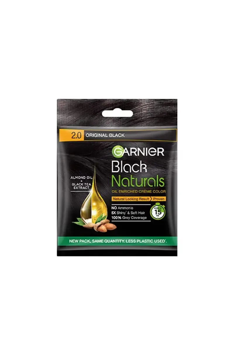 Garnier Black Naturals Oil Enriched Creme Hair Color - 40g