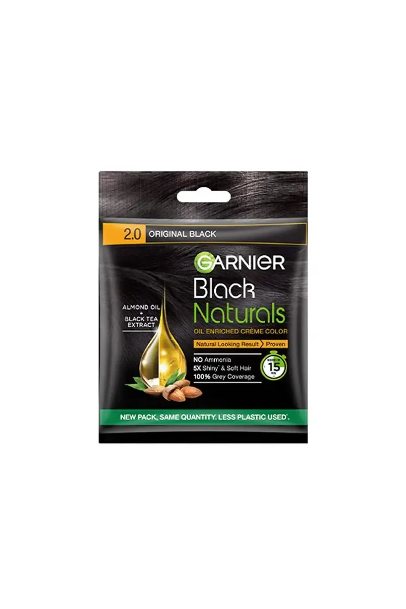 Garnier Black Naturals Oil Enriched Creme Hair Color - 40g