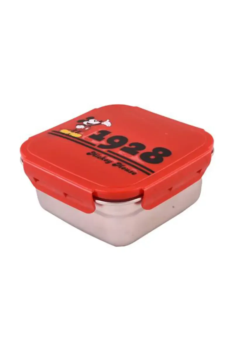 SKI Plastic & Stainless Steel Mickey Mouse Lunch Box - 600ml