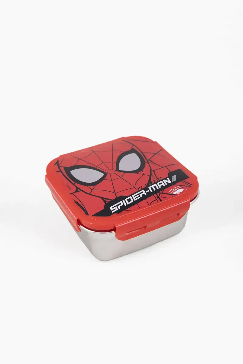 SKI Plastic & Stainless Steel Spiderman Lunch Box - 600ml