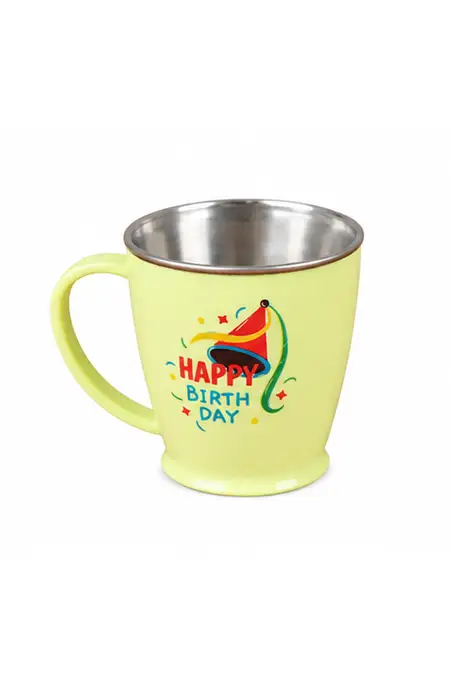 Krupa Plastic & Stainless Steel Mug, 1 pcs - 230 ML