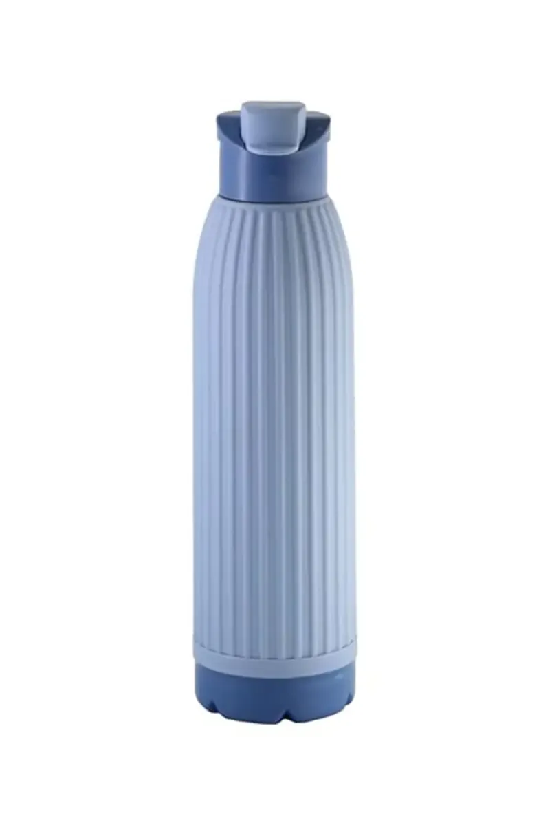 SKI Plastic & Stainless Steel Water Bottle, Pack of 1 - 720 ML 020885STEBLU720ML