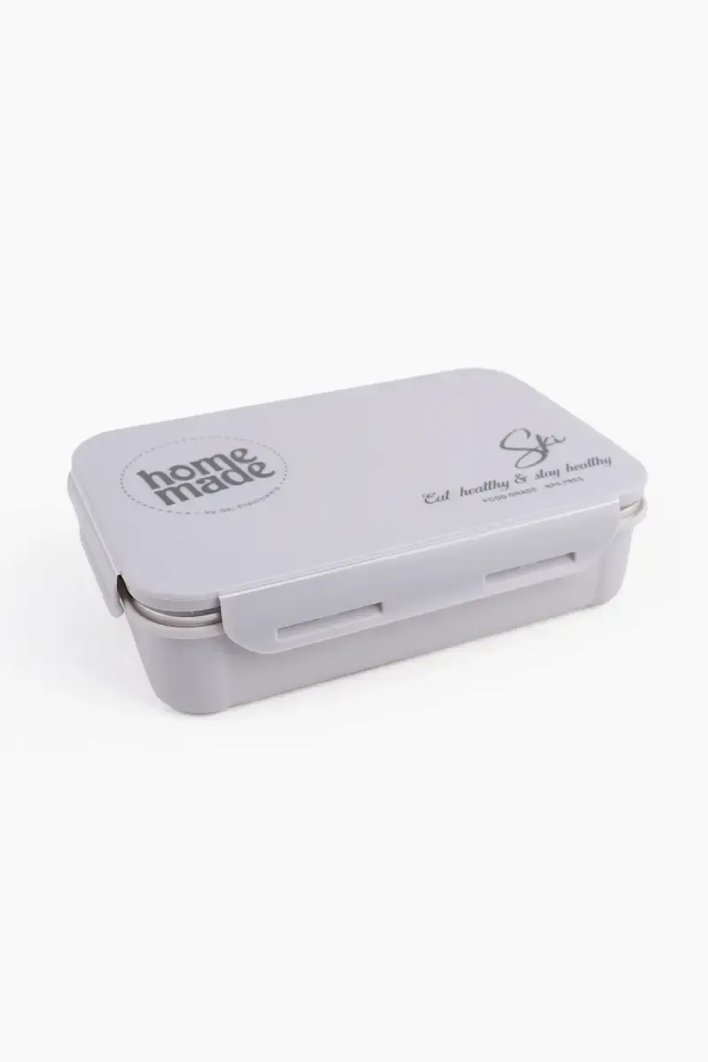 SKI Plastic & Stainless Steel Printed Lunch Box Set - 750ml