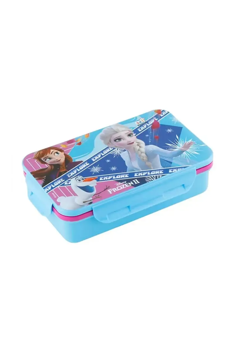SKI Plastic & Stainless Steel Frozen Lunch Box Set- 650ml 020914BLUFRO2