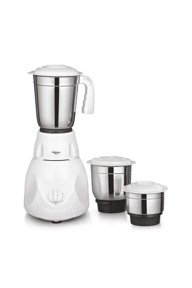 Sunflame Style DX 500 W Mixer Grinder with 3 Jars (White)