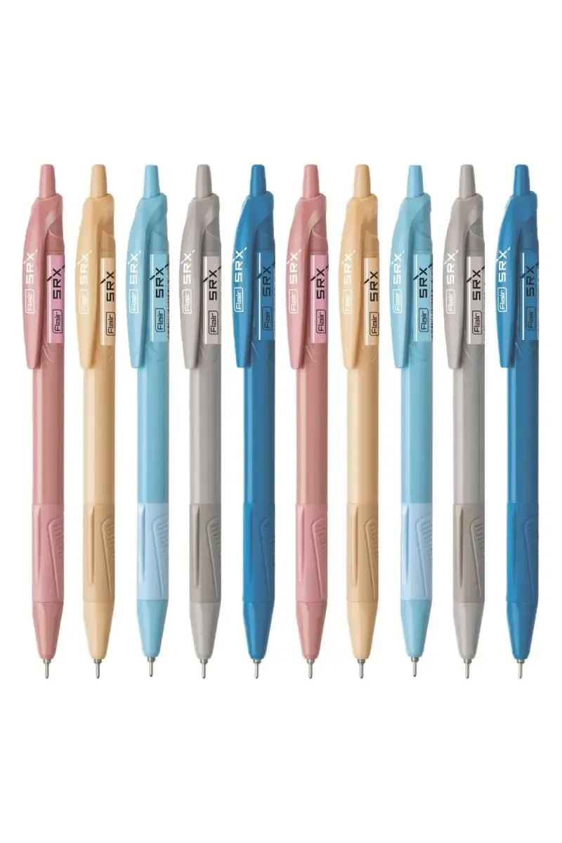 Flair SRX Retractable Ball Point Pen - Pack of 10