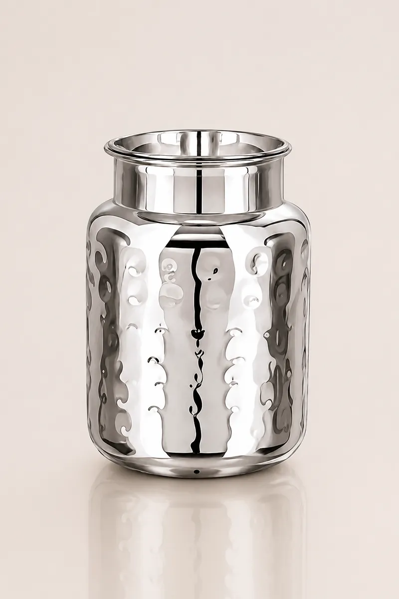 Fawn Stainless Steel Hammered Oil Can - 750ml