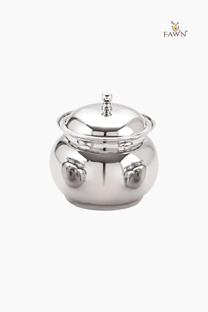 Fawn Stainless Steel Taj Ghee Pot with Lid- 200ml