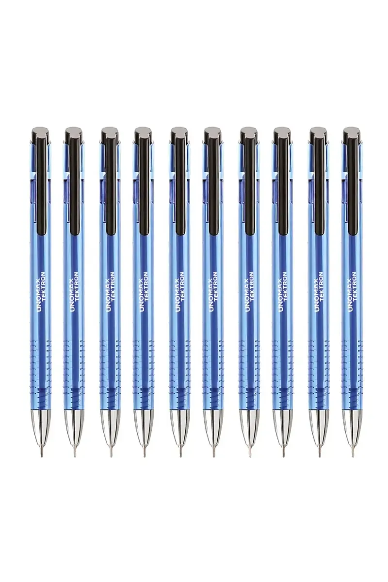 Unomax Tektron Liquid Ball Point Pen (Blue) - Pack Of 10 