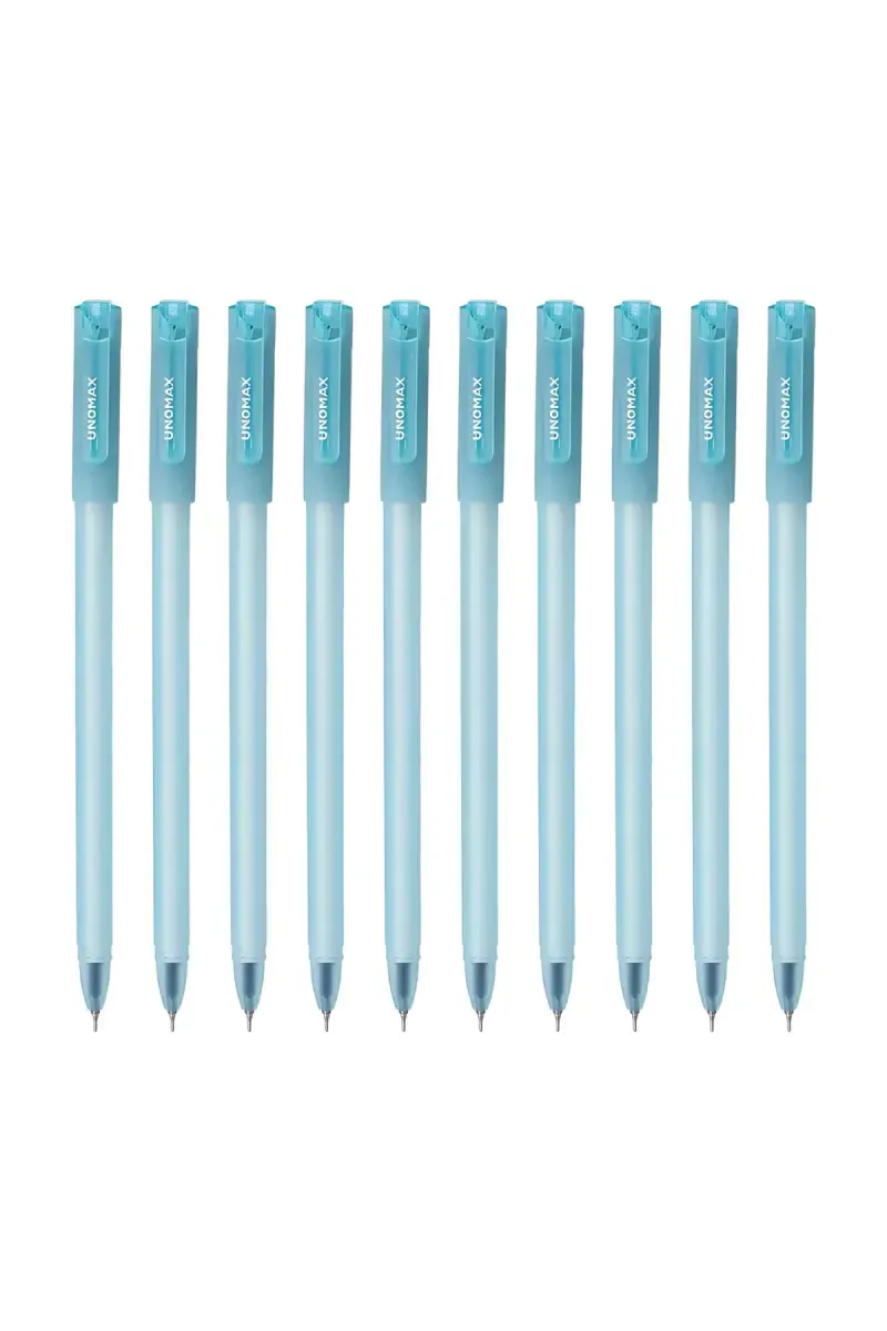Unomax Frostron Gel Pen (Blue) - Pack of 10