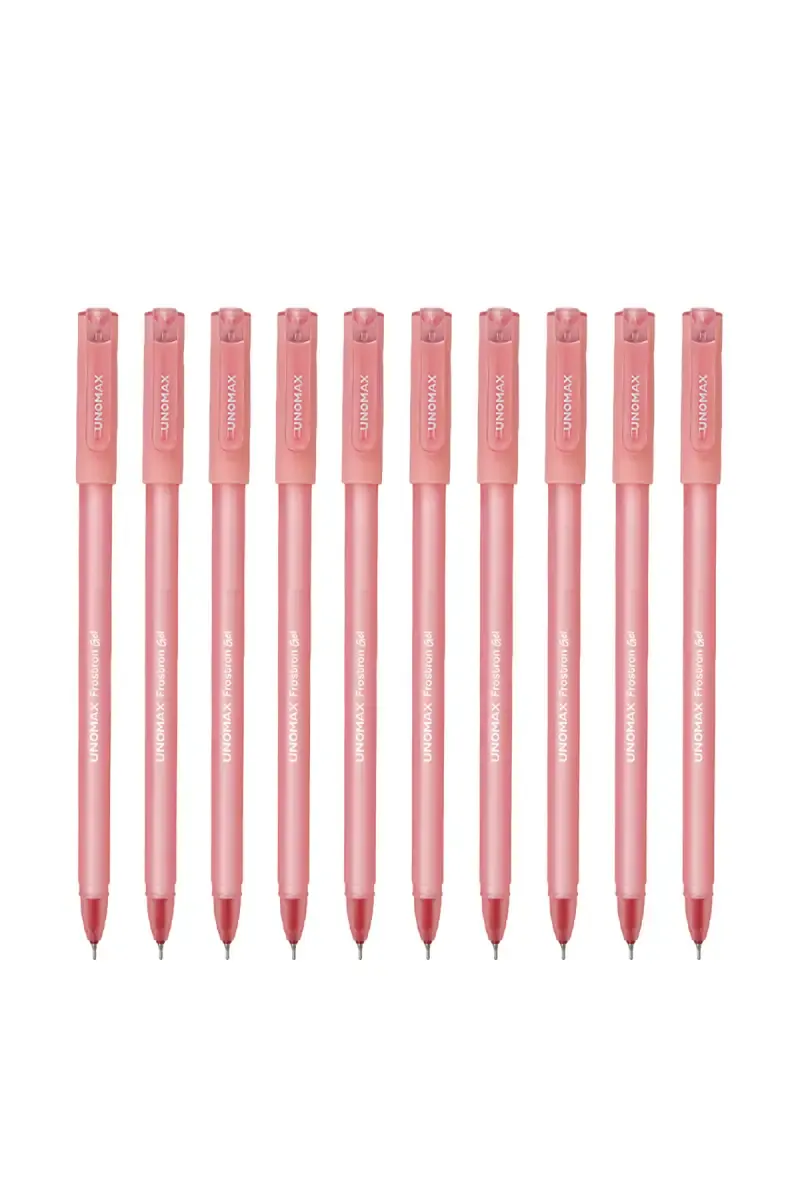 Unomax Frostron Gel Pen (Red) - Pack of 10 021198REDPACOF10