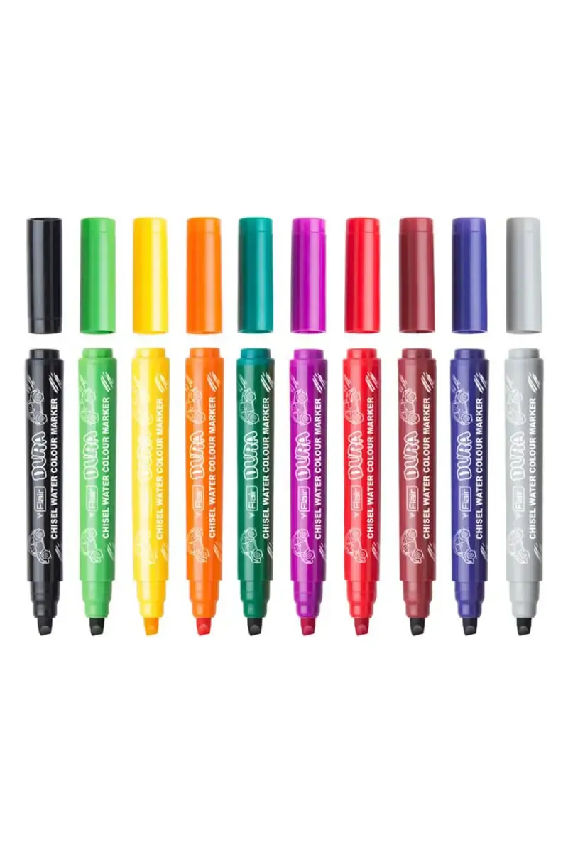 Flair Creative Dura Chisel Water Colour Marker - 10 Shades  