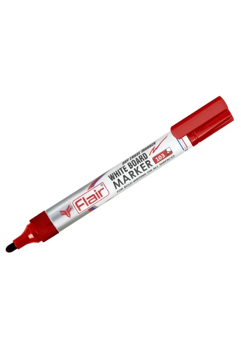 Flair Creative Waterproof White Board  Marker - Red