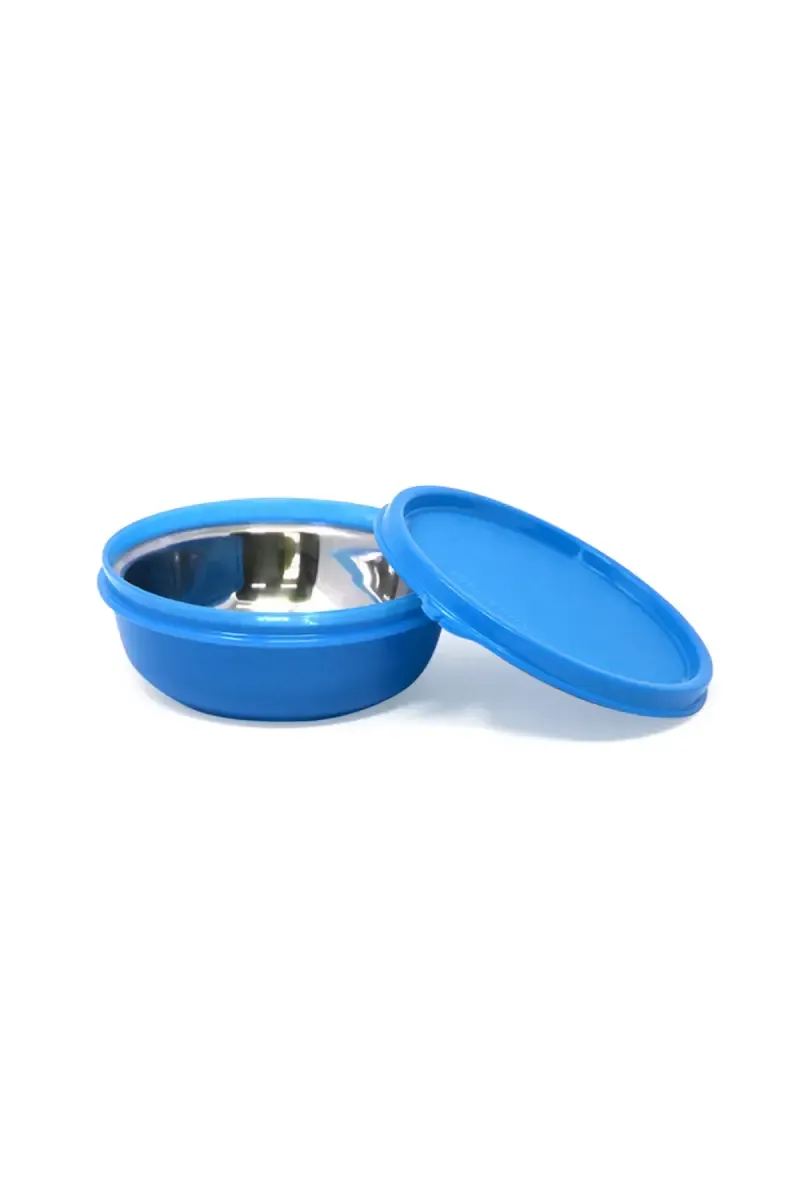 Signoraware Plastic & Stainless Steel Monarch Buddy Bowl Container - 300ml 021272SKYBLU300ML