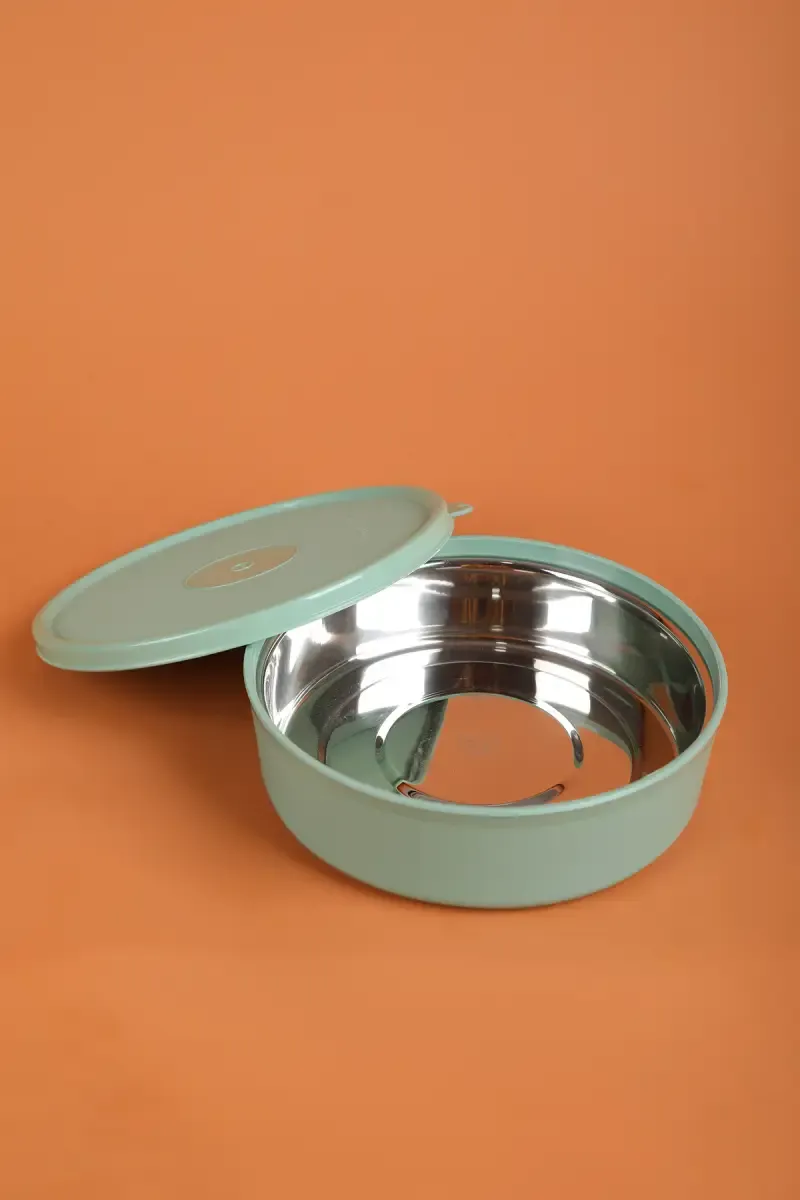 Signoraware Plastic & Stainless Steel Monarch Classic Container - 800ml 021274OLI800ML