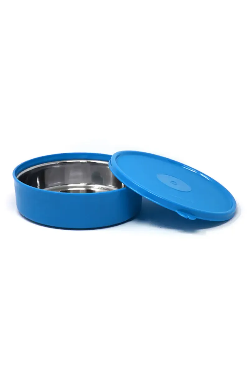 Signoraware Plastic & Stainless Steel Monarch Classic Container - 800ml 021274SKYBLU800ML