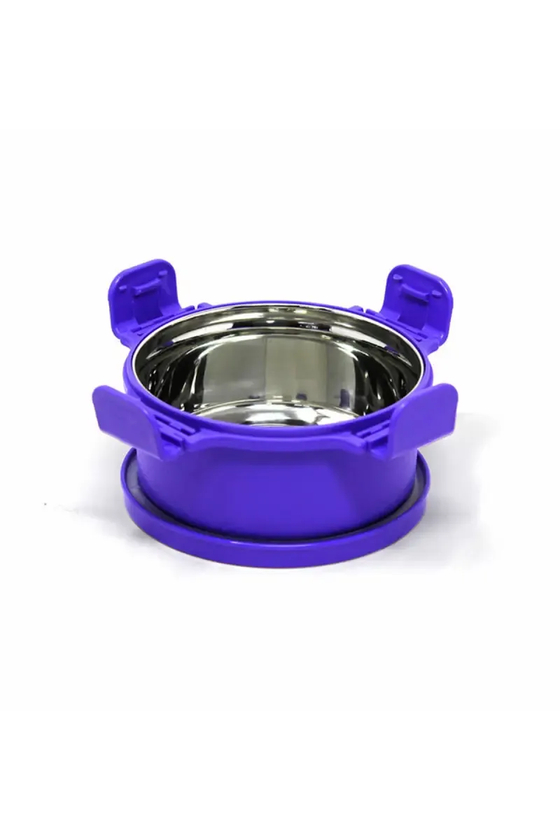 Signoraware Plastic & Stainless Steel Lock N Store Smart Twin Container - 500ml