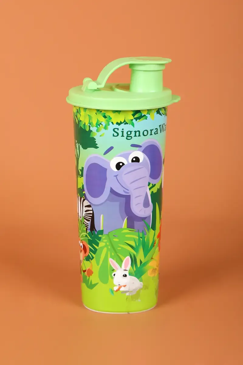 Signoraware Jumbo Printed Tumbler with Lid, Pack of 1 - 500ml 021279GRE500ML
