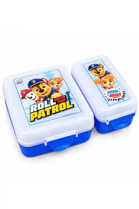 SKI Plastic Printed Lunch Box with Container & Cutlery - 850 ML