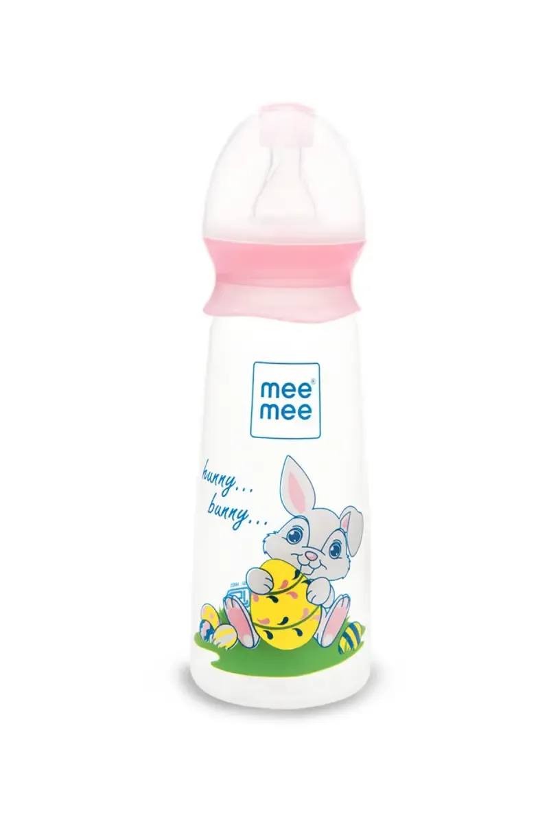 Mee Mee Baby Feeding Bottle (Pink)- 250ml
