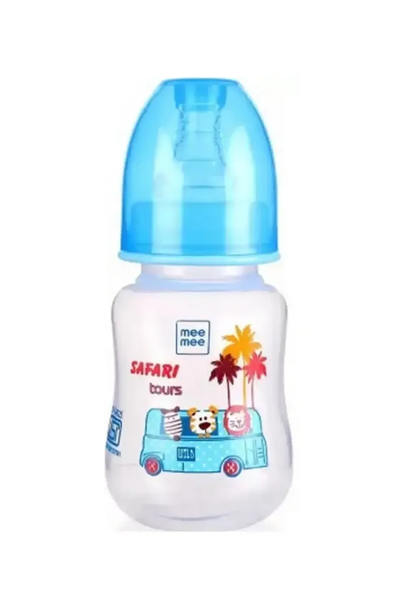 Mee Mee Baby Feeding Bottle (Blue) - 125ml