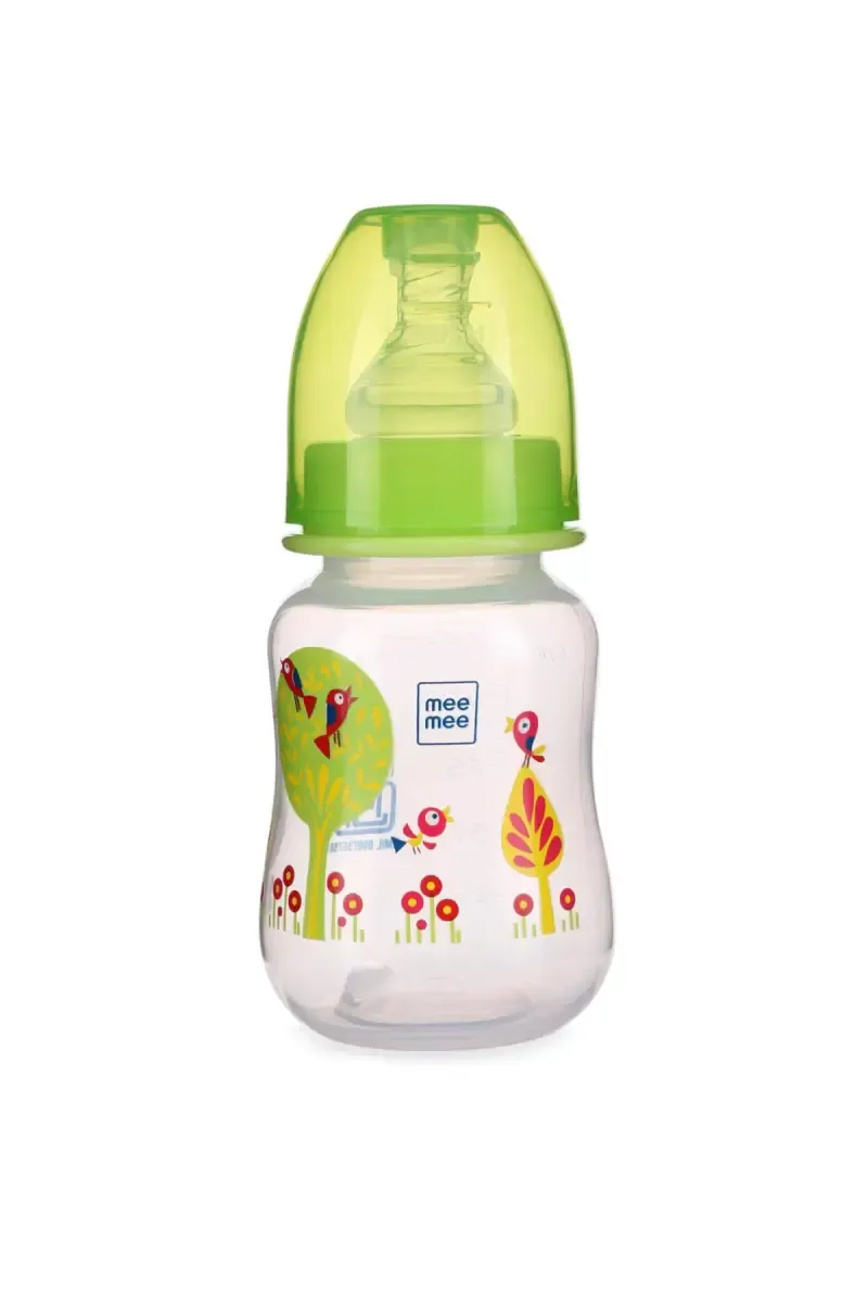 Mee Mee Baby Feeding Bottle (Green) - 125ml