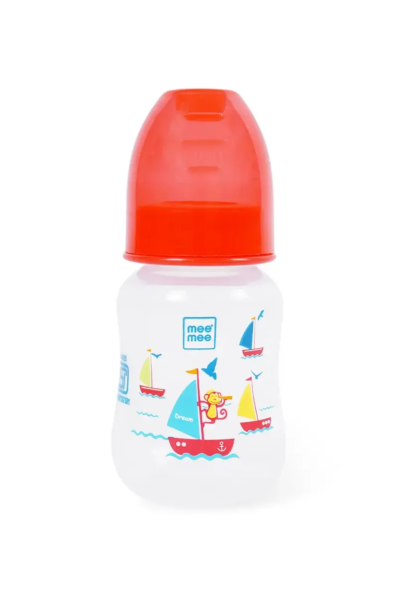 Mee Mee Baby Feeding Bottle (Red) - 125ml 021339RED