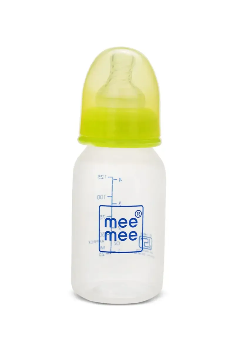 Mee Mee Baby Feeding Bottle (Green) -125 ml
