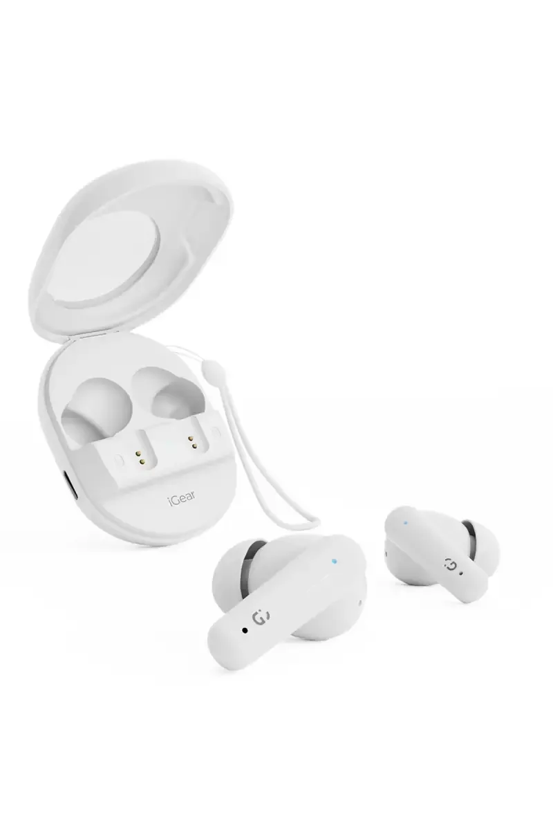iGear Astro In Ear TWS Earbuds with 40 Hrs Playtime, Splashproof, One Touch Control (White)
