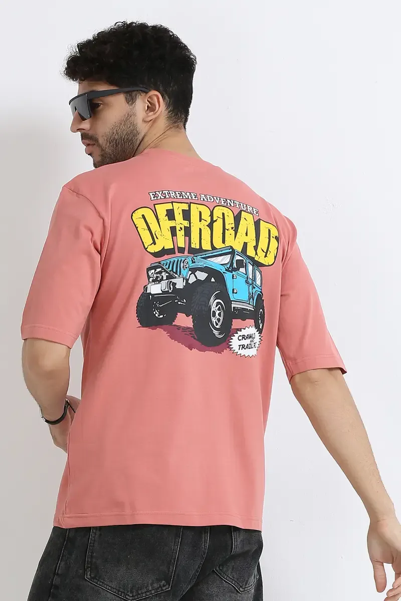 Cotton Puff Print Oversized Unisex T-shirt (Men & Women) 021832XLPEA