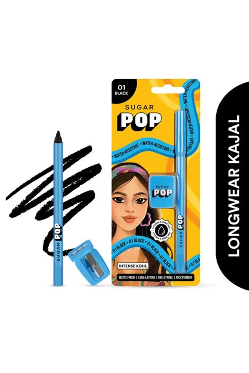 Sugar Pop Intense Kohl Kajal (Black)- 1.2gm 