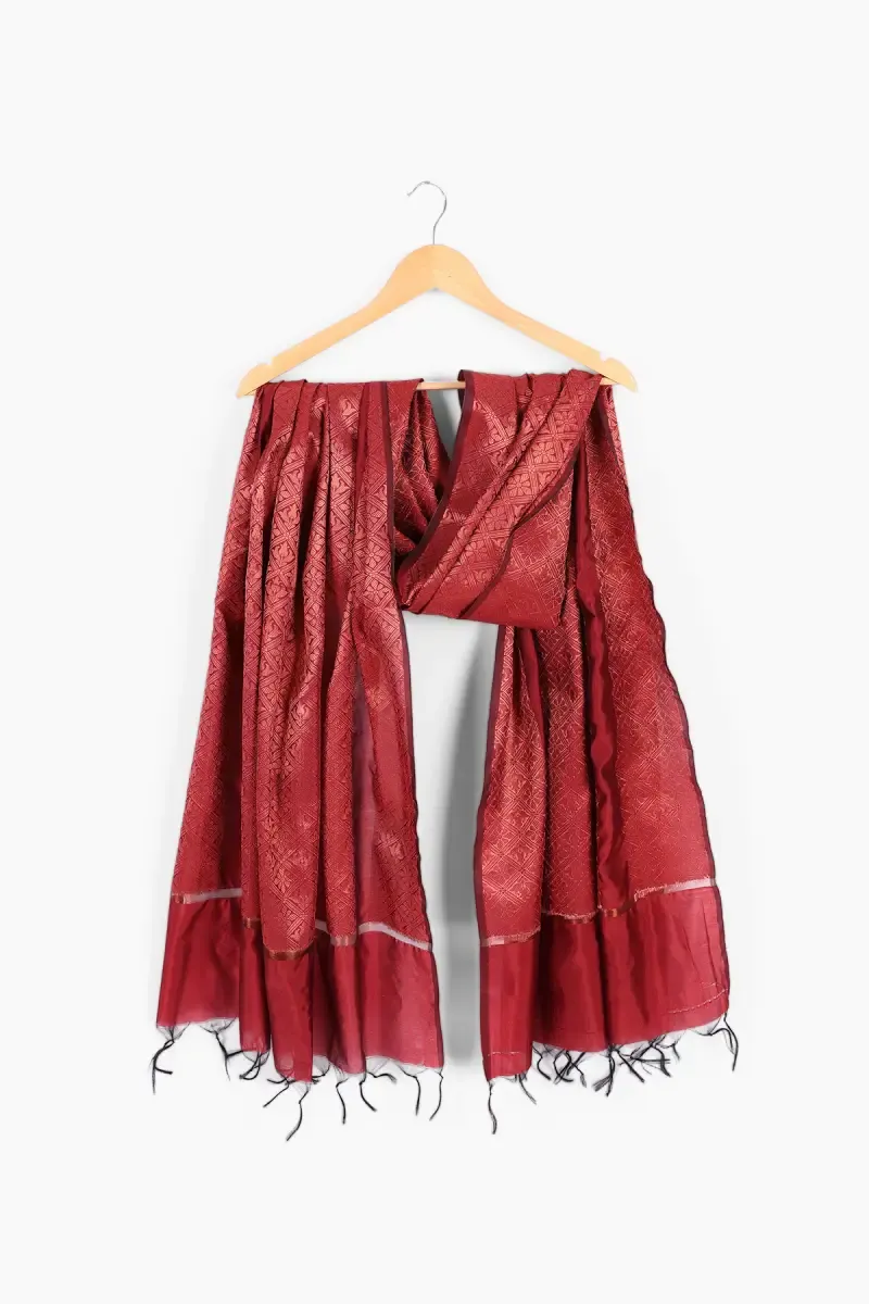 Silk Woven Design Dupatta for Women