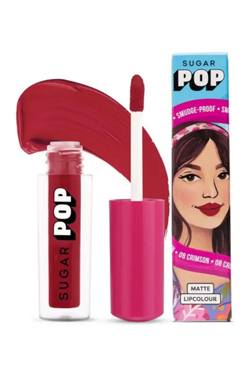 Sugar Pop Matte Lip colour - 1.6ml (Crimson)