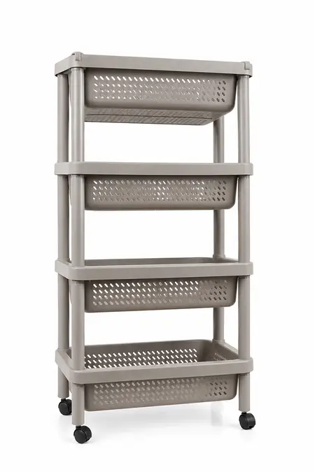 Plastic 4 Layer Multipurpose Storage Rack - Pack of 1